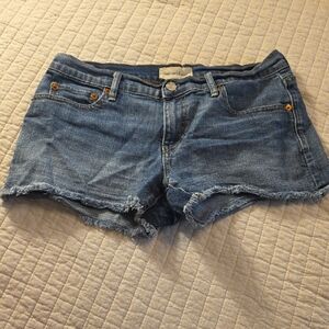 GAP Distressed Blue Denim Cutoff Shorts